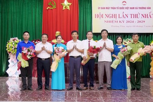 Xã Trường Văn tổ chức thành công hội nghị lần thứ nhất Ủy ban MTTQ Việt Nam, nhiệm kỳ 2024 - 2029