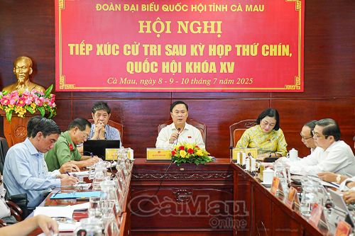 Cử tri Cà Mau bày tỏ tâm tư, kỳ vọng qua kết nối trực tuyến với đại biểu Quốc hội