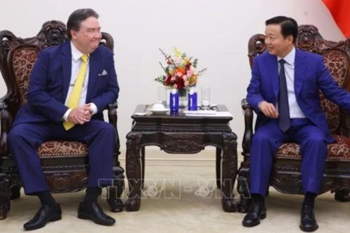 Phó Thủ tướng Trần Hồng Hà tiếp xã giao Đại sứ Hoa Kỳ tại Việt Nam Marc Knapper