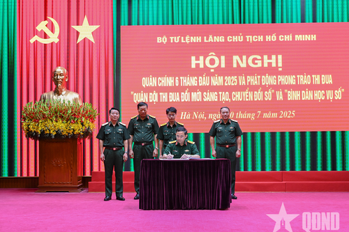 Bộ tư lệnh Lăng Chủ tịch Hồ Chí Minh hoàn thành toàn diện các mặt công tác 6 tháng đầu năm