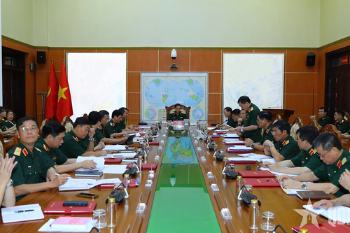 Thượng tướng Vũ Hải Sản chủ trì thông qua công tác chuẩn bị Đại hội Đảng bộ Ngân hàng TMCP Quân đội