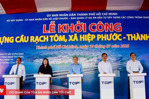 TP.HCM: Khởi công cầu Rạch Tôm gần 500 tỷ đồng