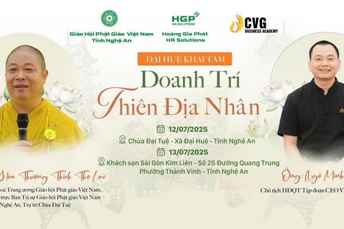 'Đại Huệ khai tâm - Doanh trí thiên địa nhân' - món quà trí tuệ dành tặng doanh nhân xứ Nghệ