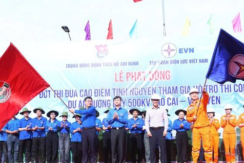 Phát động tình nguyện hỗ trợ thi công Dự án đường dây 500kV Lào Cai-Vĩnh Yên