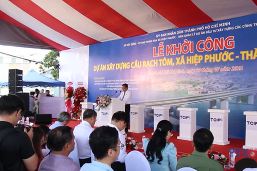 Khởi công dự án cầu Rạch Tôm gần 500 tỷ đồng tại TP. Hồ Chí Minh