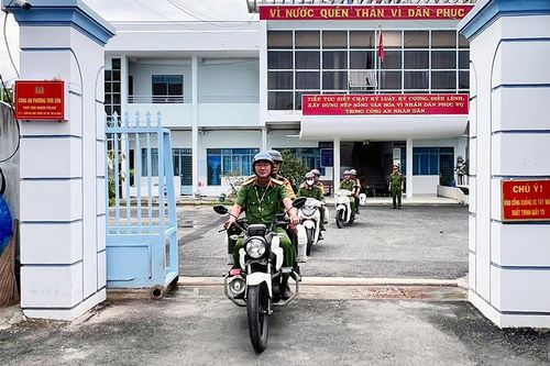 Công an phường Thới Sơn duy trì kiểu mẫu về an ninh trật tự và văn minh đô thị