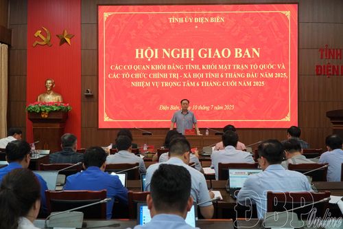 Giao ban các cơ quan khối Đảng, Mặt trận Tổ quốc và các tổ chức chính trị - xã hội