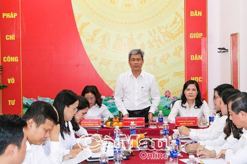Tòa án Nhân dân tỉnh kiểm tra tình hình hoạt động các tòa án khu vực