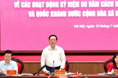 Chuẩn bị chu đáo các hoạt động kỷ niệm 80 năm Cách mạng Tháng Tám và Quốc khánh 2-9