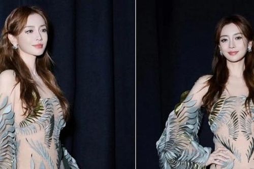 Trở lại Tuần lễ thời trang cao cấp Paris, Angelababy chọn diện đầm kiểu dáng độc đáo