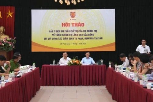 Tăng cường sự lãnh đạo của Đảng đối với công tác giám định tư pháp, định giá tài sản