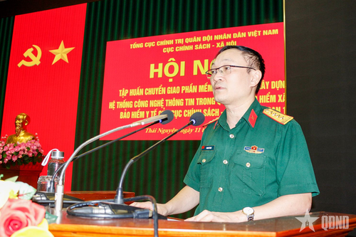 Tập huấn chuyển giao phần mềm quản lý BHXH, BHYT trong Quân đội