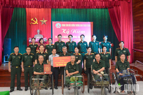 Nhà hát Kịch nói Quân đội tri ân thương binh, bệnh binh tại Bắc Ninh