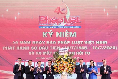Lời cảm ơn của Báo Pháp luật Việt Nam nhân Kỷ niệm 40 năm ngày phát hành số báo đầu tiên
