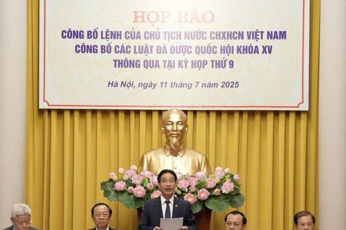 Công bố Lệnh của Chủ tịch nước về 9 Luật vừa được Quốc hội thông qua tại Kỳ họp thứ 9