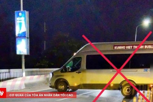 Tài xế xe khách quay đầu trên cầu Thăng Long bị xử phạt