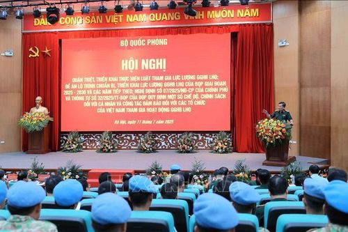 Quân đội xác định mục tiêu, lộ trình triển khai lực lượng gìn giữ hòa bình giai đoạn 2025 - 2030