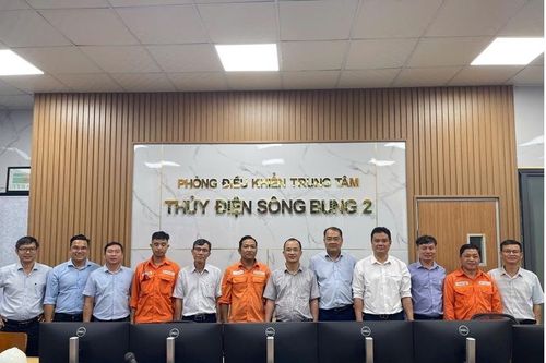 Tổng Giám đốc Tổng công ty Phát điện 2 kiểm tra các nhà máy Thủy điện sông Bung