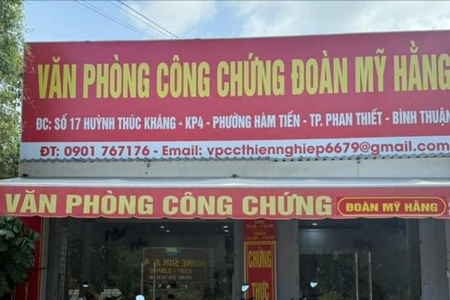 Văn phòng Công chứng Đoàn Mỹ Hằng hoàn tất thủ tục đổi tên mới