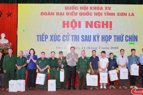 Đoàn đại biểu Quốc hội tỉnh tiếp xúc cử tri xã Vân Hồ