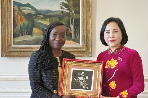 Phó Chủ tịch Quốc hội Nguyễn Thị Thanh hội đàm với Phó Chủ tịch Quốc hội Pháp Nadège Abomangoli