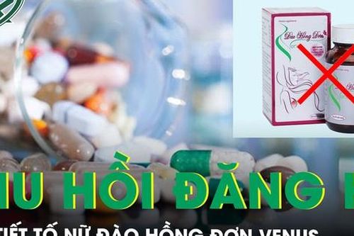 Nội tiết tố nữ Đào Hồng Đơn Venus bị thu hồi giấy đăng ký