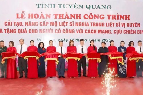 Hoàn thành công trình cải tạo, nâng cấp mộ liệt sĩ Vị Xuyên