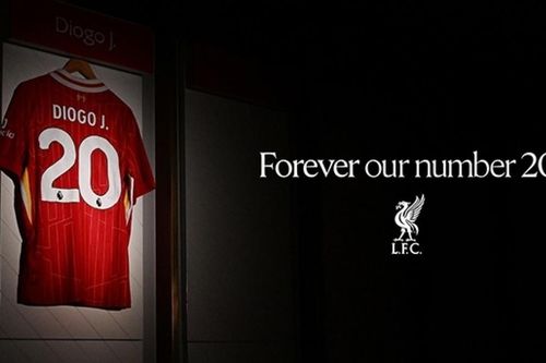 Liverpool treo vĩnh viễn số áo 20 để tưởng nhớ Jota