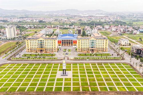 Bay trên Trung tâm hành chính mới của tỉnh Bắc Ninh