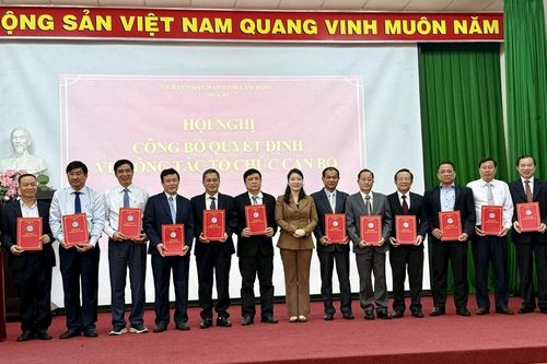 Sở Y tế Lâm Đồng công bố quyết định về công tác tổ chức cán bộ