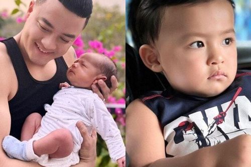 Cao Thái Sơn 'mệt xỉu' khi bế ẵm con trai 18 tháng tuổi, tập nấu ăn và sống thanh tịnh từ ngày 'lên chức' bố