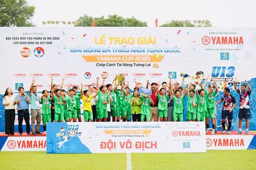 Thắng SLNA, đội U13 Nam Định lần đầu đăng quang giải bóng đá vô địch U13 Quốc gia