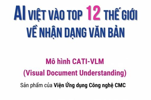 Chuyển đổi số: Mô hình AI Việt lọt top 12 thế giới về nhận dạng văn bản