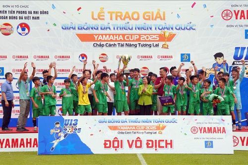 U13 Nam Định vô địch Giải bóng đá Thiếu niên toàn quốc 2025