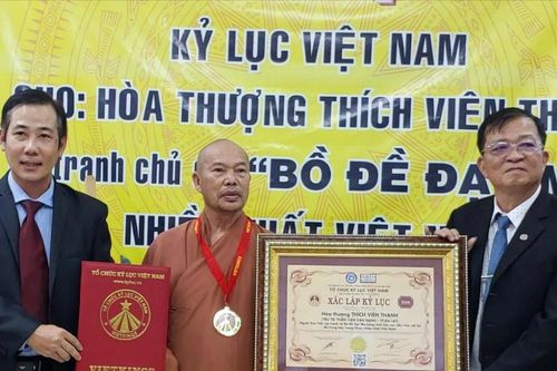 Đề nghị xác lập Kỷ lục châu Á cho người thực hiện bộ sưu tập 1.129 bức tranh vẽ Bồ Đề Đạt Ma