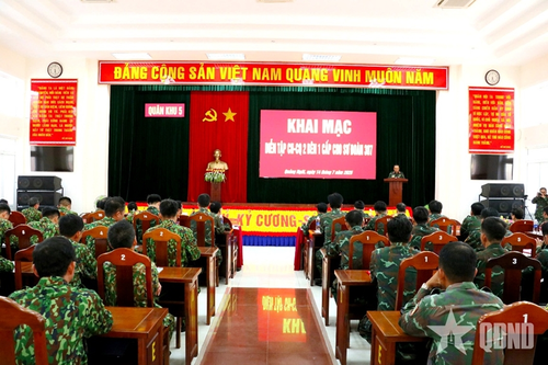 Quân khu 5 khai mạc diễn tập chỉ huy - cơ quan 2 bên 1 cấp cho Sư đoàn 307