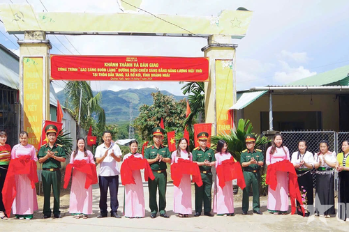 Công ty 732 (Binh đoàn 15) đẩy mạnh hoạt động an sinh xã hội và xây dựng nông thôn mới tại khu vực biên giới