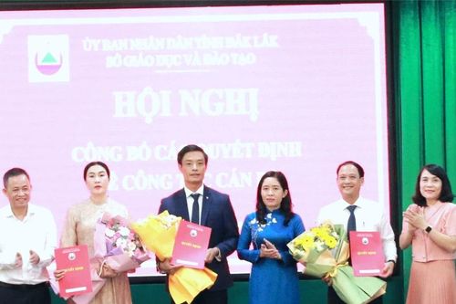 Đắk Lắk bổ nhiệm cán bộ quản lý các trường học trực thuộc sở GD&ĐT