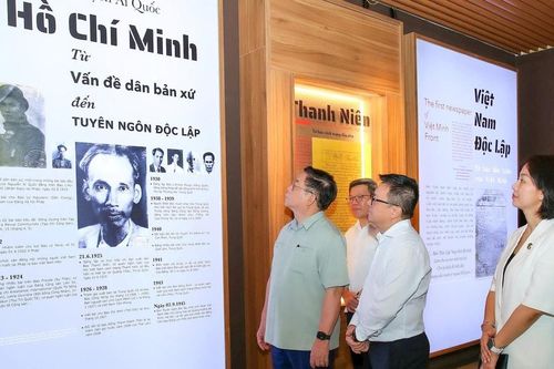 Trưởng Ban Tuyên giáo và Dân vận Trung ương Nguyễn Trọng Nghĩa thăm và làm việc tại Bảo tàng báo chí Việt Nam