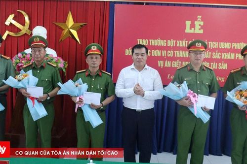 Khen thưởng các đơn vị phá nhanh vụ án giết người, cướp tài sản ở Tây Ninh
