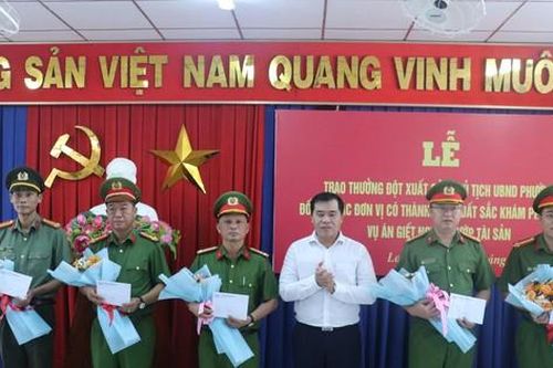 Khen thưởng các đơn vị phá án nhanh, bắt đối tượng sát hại nữ chủ quán cà phê tại Tây Ninh
