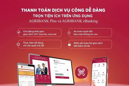 Thanh toán dịch vụ công với ứng dụng Agribank Plus và Agribank eBanking