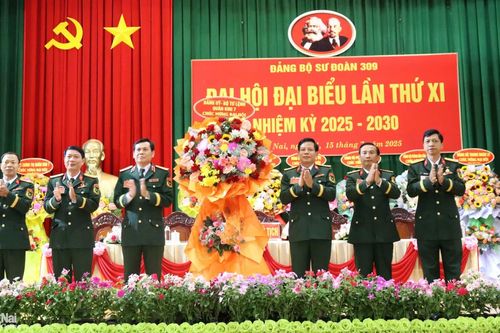 Khai mạc Đại hội đại biểu Đảng bộ Sư đoàn 309 lần thứ XI, nhiệm kỳ 2025-2030