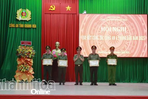 Công an tỉnh Khánh Hòa sơ kết công tác công an 6 tháng đầu năm.