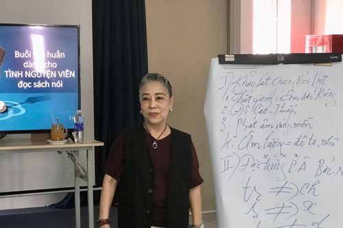 Tập huấn giọng đọc tại Thư viện Sách nói dành cho người khiếm thị