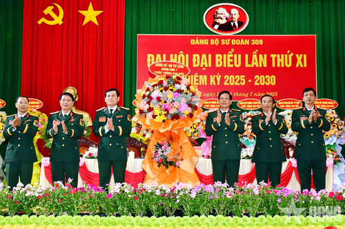 Đại hội đại biểu Đảng bộ Sư đoàn 309 (Quân khu 7) lần thứ XI nhiệm kỳ 2025-2030