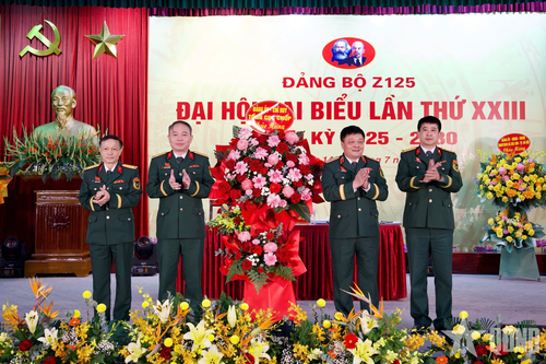 Đại hội Đảng bộ Z125 nhiệm kỳ 2025-2030 thành công tốt đẹp