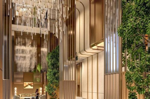 Sự khác biệt từ sảnh căn hộ cao 14m tại dự án Sun Group HN