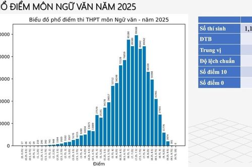 Phổ điểm các môn thi tốt nghiệp THPT 2025: Ngữ văn không có điểm 10, Địa lý có có 6.907 điểm 10