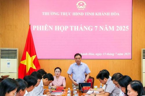 Phiên họp Thường trực HĐND tỉnh Khánh Hòa tháng 7-2025